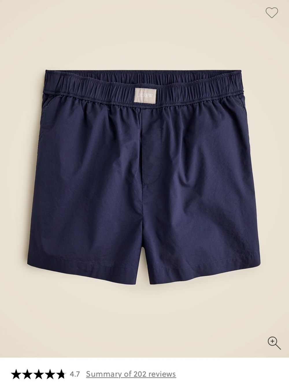 J. Crew White Women’s 💯% Cotton Boxer Shorts With Pockets AY350 NWOT - Picture 6 of 6